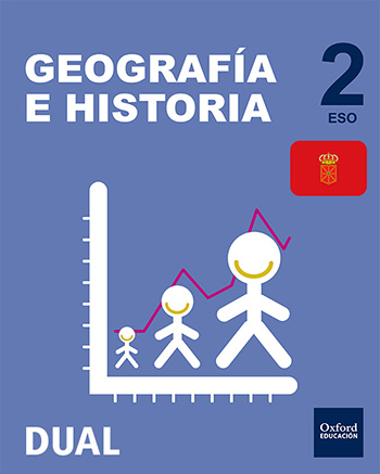 Book cover Geografía e Historia 2.º ESO DUAL Navarra