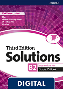 Solutions 3rd Edition Intermediate Plus. Student's Book (OLB eBook)