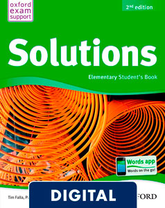 Solutions 2nd edition Elementary. Student's Book Blink e-Book